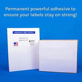 pls   premium label supply white sticker full sheet shipping labels    laser