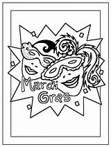 Mardi Dltk Gras sketch template