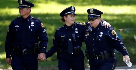 support slain dallas police officers   families huffpost