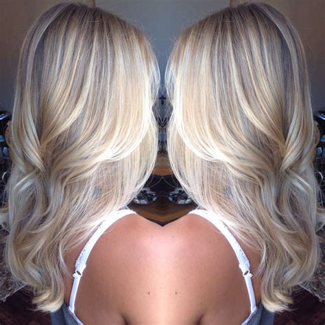 Platinum Blonde Balayage Hair Style Perfect For Long Or
