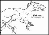 Utahraptor Coelophysis sketch template