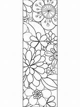 Bloemen Boekenleggers Blumen Lesezeichen Malvorlage Demco Zo Stemmen Bookmarks Zentangle sketch template