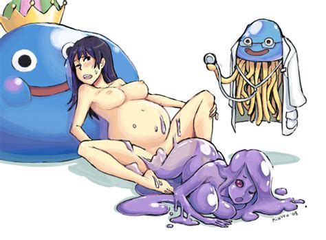 Hoimi Slime King Slime And Slime Dragon Quest Drawn By