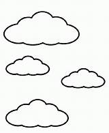 Coloring Pages Clouds Kids Cloud Printable Popular sketch template
