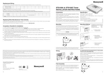 honeywell sta installation instructions manualzz