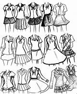 School Uniforms Kindergarten Uniform Deviantart Drawing Clothes Anime sketch template