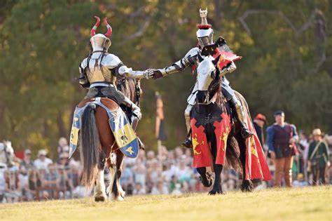 lances   ready medieval jousting returns  st ives  ring gai living