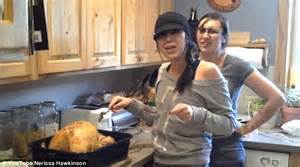 watch hilarious moment teenage girl thinks thanksgiving turkey was pregnant daily mail online