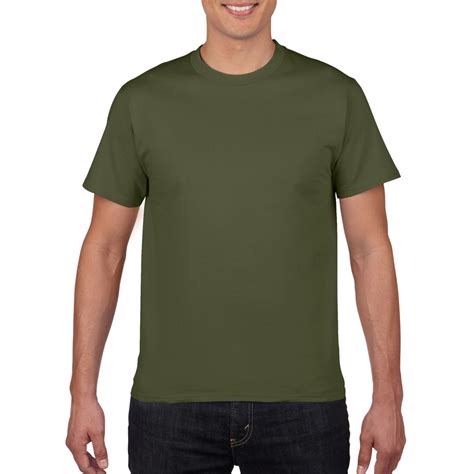 gildan premium cotton adult  shirt military green shopee philippines