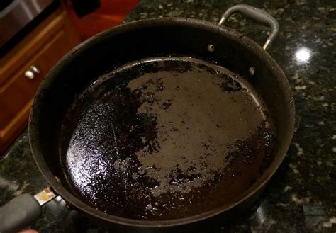 clean burnt  stick pans