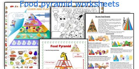 english teaching worksheets food pyramid