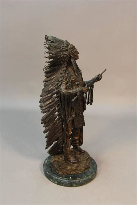 Indian Statue By Carl Kauba For Sale At 1stdibs