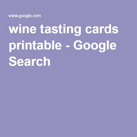 wine tasting cards printable google search wine tasting card blind