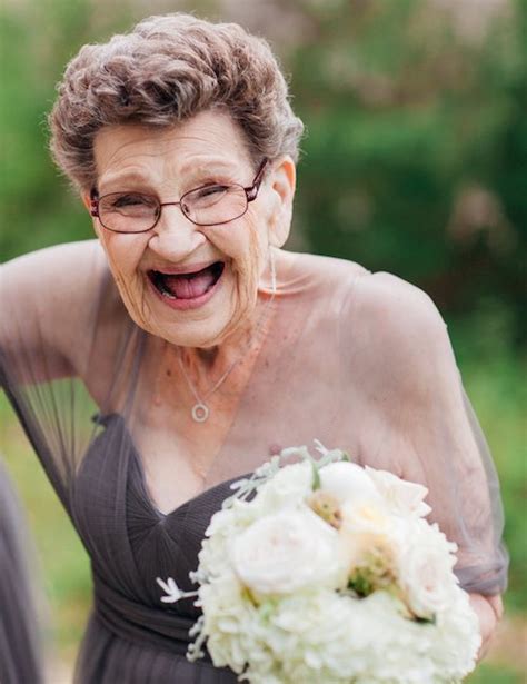 adorable bride has 89 year old grandmother as one of her bridesmaids