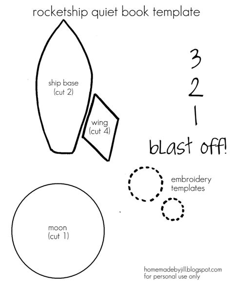 rocket ship printable template
