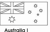 Flag Australian Colouring Coloring Flags Pages Sketch Australia Colour Printable Sheet Sheets Preschool Supercoloring Paintingvalley sketch template