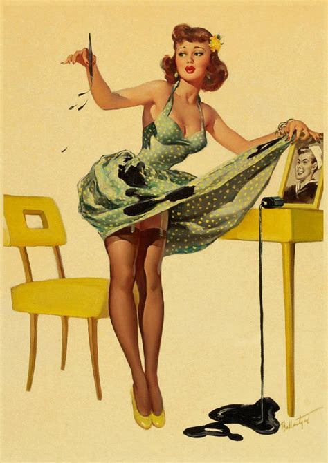 sexy lady american pin up poster retro art posters printed