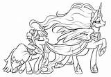 Coloring Princess Luna Pony Pages Little Printable Comments sketch template