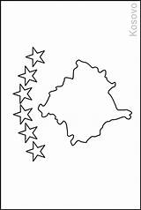 Coloring Pages Flag Flags Kosovo Europe Yugoslavia Colouring Southern Book Last Trending Days Large sketch template