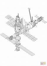 Raumstation Internationale Sci sketch template