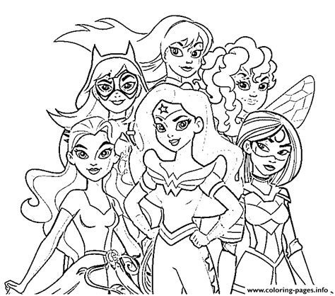 dc super hero girls coloring pages coloring home