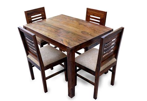 modern furniture solid sheesham wood  seater dining table set dining