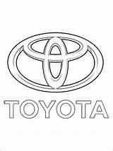 Toyota Coloring Pages Logo Car Printable Logos Drawing Getcolorings Print Para Colorear Brand Brands Dibujos Color Emblem Getdrawings Pdf sketch template