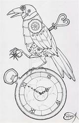 Steampunk Drawing Line Shell Examples Coloring Drawings Clock Tattoo Dessin Google Clockwork Coloriage Raven Pages Turtle Animal Deviantart Sketches Raabe sketch template