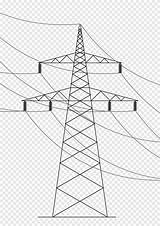 Drawing Power Line Electric Electricity Clipart Transmission Electrical Tower Pole Overhead Transformer Lines Svg Angle Wires Cable Clip Triangle Cliparts sketch template