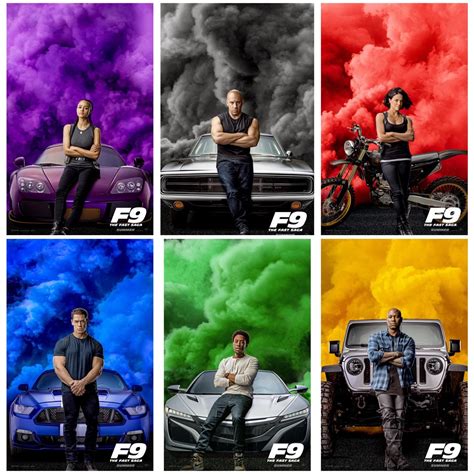 fast  furious  official character posters rmovies