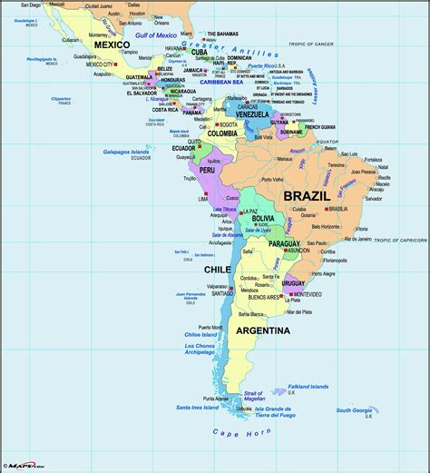 printable map  latin america printable word searches