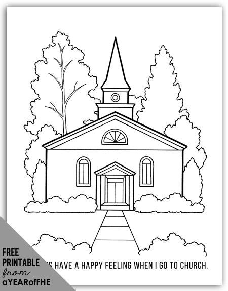 year  fhe  coloring page   lds church  young kids