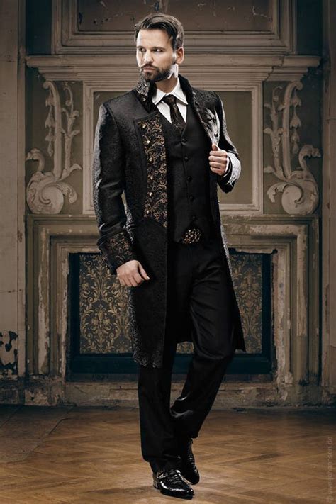 steampunk frock coat extravagant wedding suit original etsy