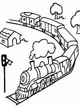 Trains Mycoloring Bnsf sketch template