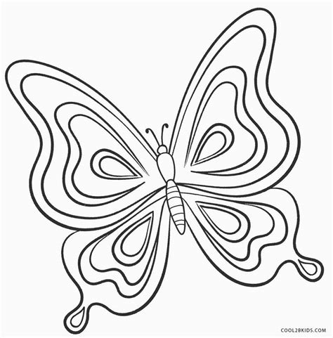 printable butterfly coloring pages  kids coolbkids