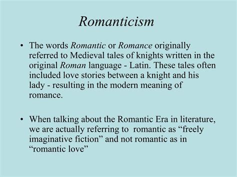 romantic era  british literature powerpoint