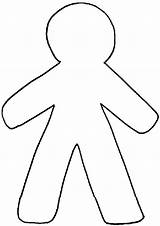 Outline Body Clipart Gingerbread Man Female Drawing Person Clip Outlines Cliparts Preschool Library Animated Kids Template Girl Coloring Pages Clipground sketch template