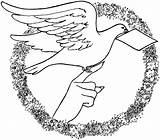 Dove Coloring Pages Letter sketch template