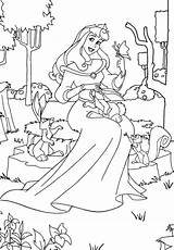 Coloring Pages Sleeping Beauty Disney Frumoasa Kids 4kids sketch template