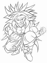 Broly Coloring Pages Dbz Template Oc sketch template