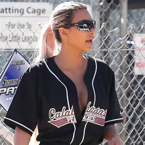 Kim Kardashian Filming A Kuwtk With A Baseball Game 20 Gotceleb