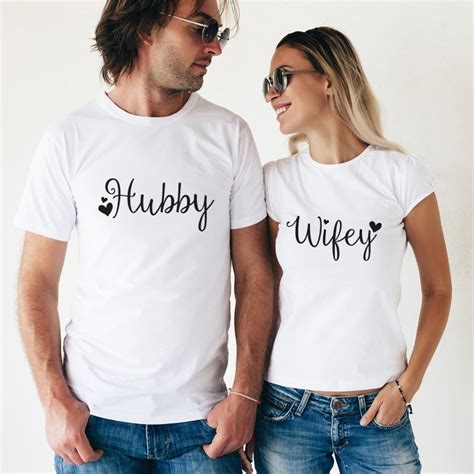Couple T Shirts Wifey And Hubby For Couples For Etsy
