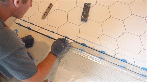 tile schluter tileable linear drain bathroom repair tutor