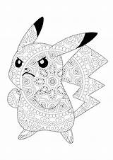 Pikachu Pokemon Angry Pokémon sketch template