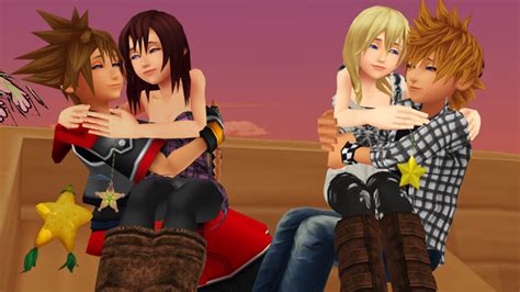 Sora Kairi Roxas And Namine Together Forever By