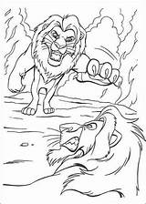 Kleurplaten Leeuwenkoning Scar Simba sketch template