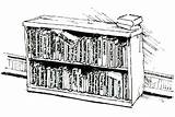 Bookshelf Bookshelves sketch template