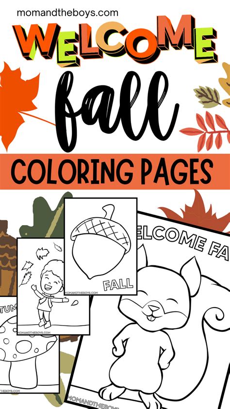 fall coloring pages   words  fall