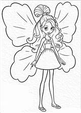 Barbie Coloring Pages Printable Butterfly Thumbelina Color Fairy Princess Fairies Print Kids Ausmalbilder Girls Sheets Cute Cartoon Girl Printables Para sketch template