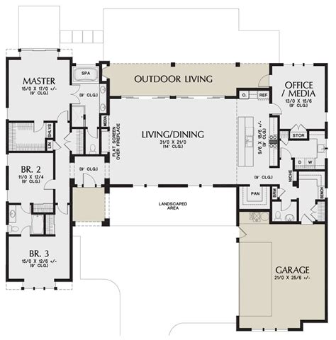 house plan   contemporary plan  square feet  bedrooms  bathrooms